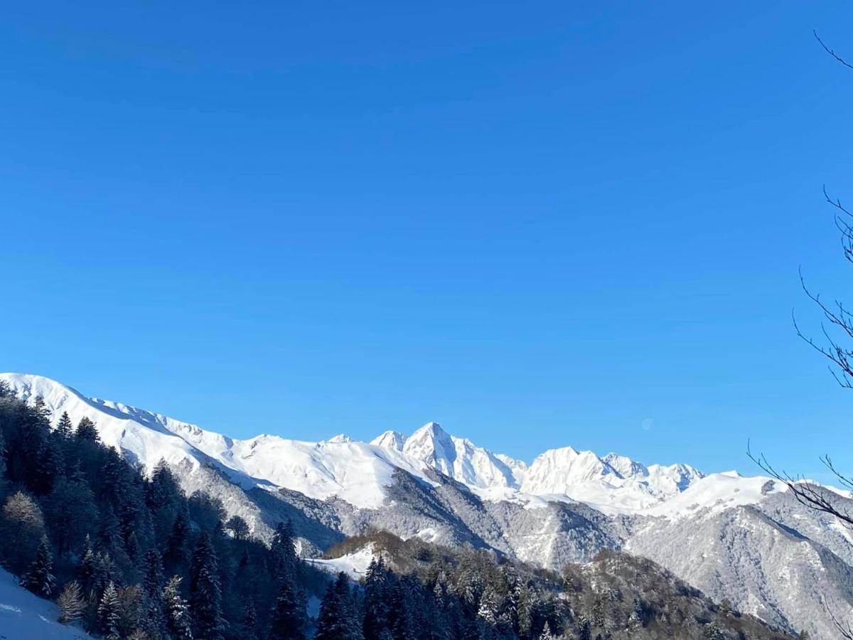 Pleine Nature Pied Pistes Piscine Chauffee Ustou ภายนอก รูปภาพ